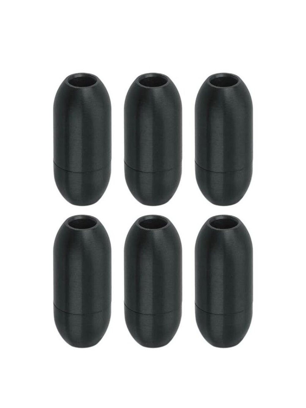 6pcs Leather Cord End Clasp, Cord End Caps Closures Leather Cord Buckle